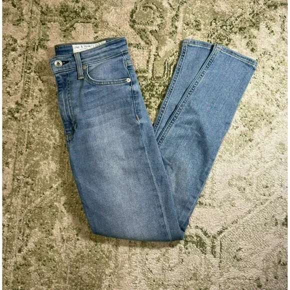 Rag & Bone Nina High Rise Skinny Jean Light Wash Size 25 - Picture 2 of 7